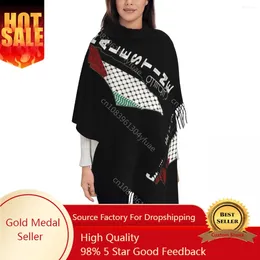 Sjaals Palestijnse Keffiyeh Patroon Sjaal Voor Dames Winter Sjaals En Omslagdoek Palestina Lang Groot Met Kwastje Avondjurk