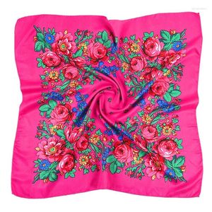 Sjaals Pareo Oekraïense Slavische Russische Nationale Sjaal 70Cm Vrouwen Vierkante Hoofddoek Retro Bandana Foulard Moslim Headwrap Babushka