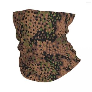 Bufandas Pea Dot Camo Military Bandana Neck Gaiter Printed Wrap Scarf Multi-uso Ciclismo Montar para hombres Mujeres Adultos Toda la temporada