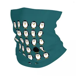 Foulards Pingouin Colonie Bandana Couvre-cou Masque imprimé Écharpe Multi-usage Bandeau Sports de plein air Unisexe Adulte Respirant