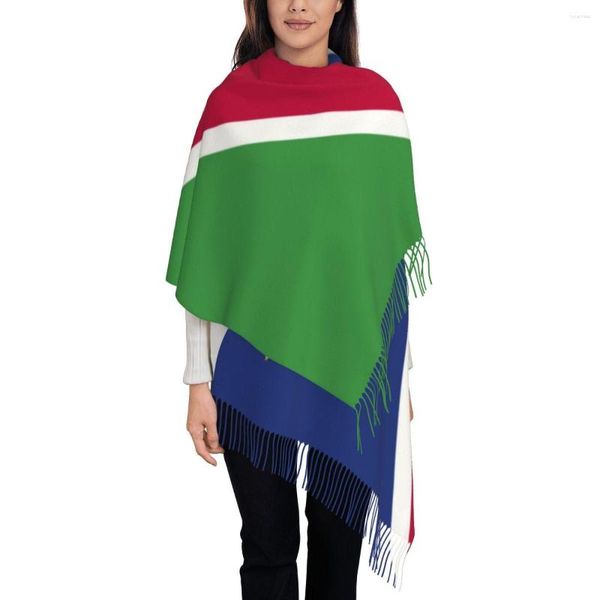Écharpes personnalisées imprimé drapeau de la Namibie longue pile frange hommes écharpe femmes anti-froid