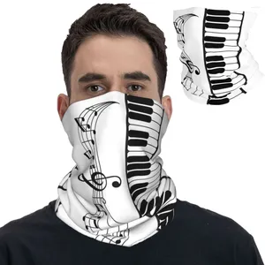 Clavier de piano Clavier de piano et de musique bandana cou gater imprimé BALACLAVAS Emball Scarf bandeau extérieur sport unisexe adulte respirant