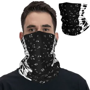 Foulards Piano Musique Clavier Bandana Cou Couverture Imprimé Cagoules Wrap Écharpe Multi-usage Bandeau Randonnée Pour Hommes Femmes Adulte Hiver