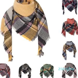 Sjaals Geruite Deken Dikke Winter Sjaal Tartan Chunky Wrap Oversized Sjaal Vintage Dikker Fringe Koreaanse Herfst Outdoor