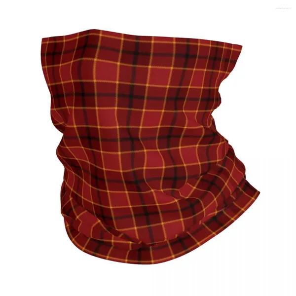 Foulards Plaid Rouge Noël Bandana Cou Gaiter Imprimé Rétro Cagoules Visage Écharpe Chaud Cyclisme Randonnée Pour Hommes Femmes Adultes Toutes Saisons