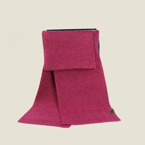 Bufandas Bufanda a cuadros Suave de punto Invierno para mujeres Grueso Ancho Cálido Color Sólido Protección del cuello A prueba de viento Resistente al frío Dama