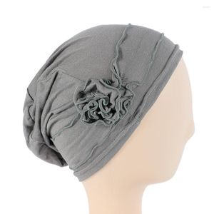 Sjaals Vlakte Mooie Bloemen Moslim Onder Cap Innerlijke Hijab Underscarf Vrouwen Sluier Modale Motorkap Hoofdband Tie Cord Dragen Hoed turkse