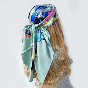 Écharpes imprimées brouetes coiffure écharpe bohémie femme ruban bande bande issue de coiffes de cordes de corde accessoires