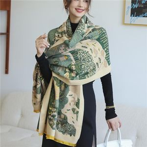 Sjaals Print Vrouwen Kasjmier Sjaal Sjaal Mode Winter Herfst Warm Hijab Wrap Foulard Hoofdband Bufanda Pashmina Dikke Deken