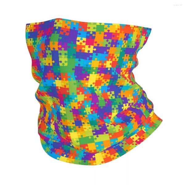 Écharbes puzzle coloré Bandana Nec Gaiter imprimé Balaclavas Masque masque foulange multi-usure Randonnée unisexe adulte respirant