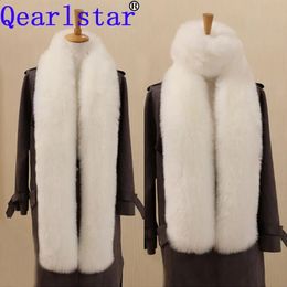 Sjaals Qearlstar 180 cm super lange nepbont sjaal winter vrouwen sjaal cosplay Warm Fashion decor Fluffy Shawl Wrap Luxe sjaal YT09 231115