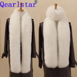 Sjaals Qearlstar 180 cm superlange nepbont sjaal winter vrouwen sjaal cosplay Warm Fashion decor Fluffy Shawl Wrap Luxe sjaal YT09 231012
