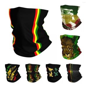 Foulards Rasta Lion Stripe Bandana Cou Couverture Reae Jamaïcain Jamaïque Fier Wrap Écharpe Cyclin Ikin Pour Hommes Femmes Adulte Coupe-Vent