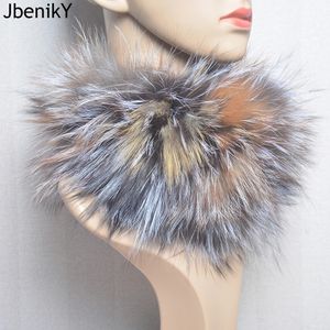 Bufandas Bufanda de piel real Diadema de piel Mujeres Anillo de invierno Bufandas de piel Cuello de lujo Calentador Buen elástico 100% Silenciadores de piel natural 231204