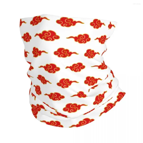 Écharpes nuages rouges bandana cou gaiter imprimé balaclavas masque masque foulatf manking bandband multifonctionnel pour les hommes femmes adultes hiver