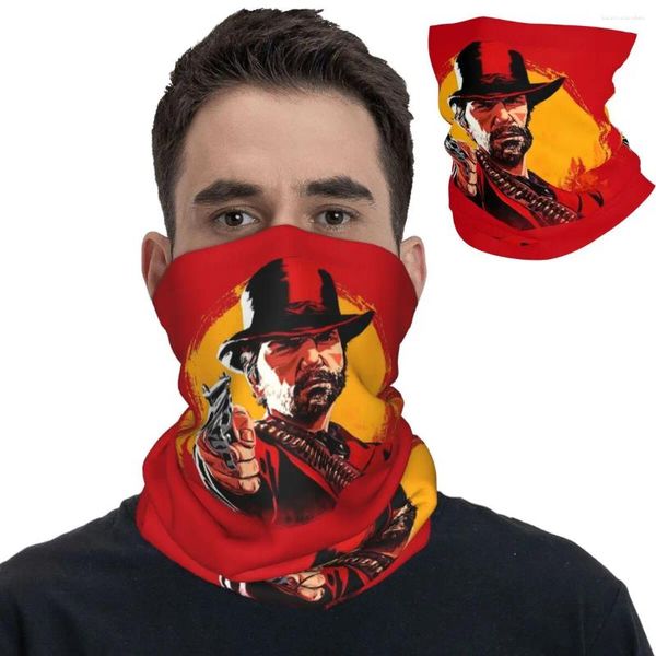 Craquins Red Dead Redemption 2 RDR2 Bandana Neck Gaiter Us West Cowboy Mask Swarf Multifinectional Fishing Fishing Adult Windproof