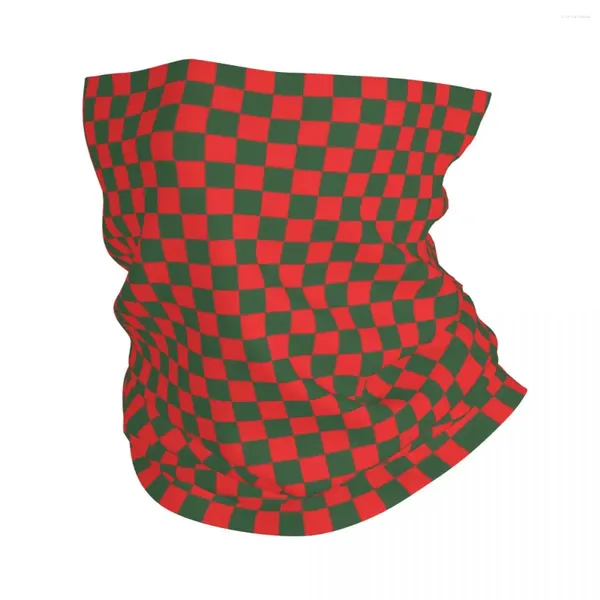 Bufandas Rojo Verde A Cuadros Ajedrez Jaula Envoltura Bufanda Merch Cuello Polaina Bandana Verano Pesca Diadema Para Hombres Mujeres Toda La Temporada