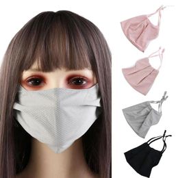 Écharpes à cheval de pêche sportive extérieure pour filles femmes Summer Sun Protection Mesh Mash Silk Mask Suncreen Face Scarf Cover