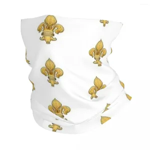 Bufandas Royal Fleur-De-Lys Bandana blanca Polaina para el cuello Flor de lirio Pasamontañas Bufanda para la cara Diadema multiusos para correr para hombres y mujeres