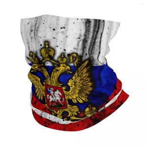 Écharpes Russie Fier Bandana Cou Gaiter Imprimé Wrap Écharpe Drapeau Russe CCCP Multi-usage Chapeaux Cyclisme Unisexe Adulte Lavable