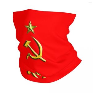 Sjaals Rusland USSR Sovjet Union Bandana Neck Cover Gedrukte CCCP Hammer Sickle Balaclavas Magic Sjang Cycling Running volwassen winter