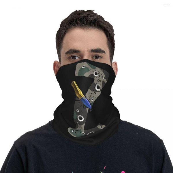 Foulards russe Z lettre armée pas guerre accessoires Bandana cou couverture cassé masque écharpe multi-usage cyclisme unisexe respirant