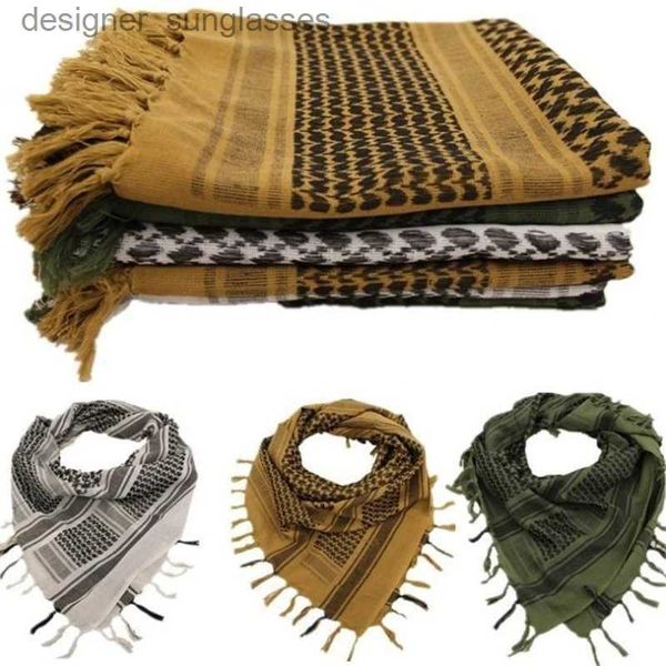 Foulards Écharpe Arabe Shemagh Keffiyeh Militaire Tactique Palestine Écharpe pour Hommes Shl Kafiya Wr Shemagh Écharpe De Mode ScarvesL231122