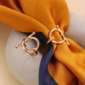 Foulards écharpe porte-boucle pour châles boucles concepteur châle accessoires écharpes trois anneaux Clip femme cadeau bijoux