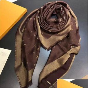 Sjaals sjaalontwerper mode echt houd hoogwaardige zijde eenvoudige retro-stijl accessoires voor dames twill schaamte 11 kleuren drop leveren dhdia