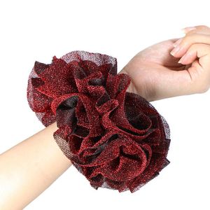 Bufandas Bufanda Hui Merecen Actuar El Papel Del Tocado Elástico Flor Brillante Pleuche Hair-ring FQ002 Vender Como Pasteles