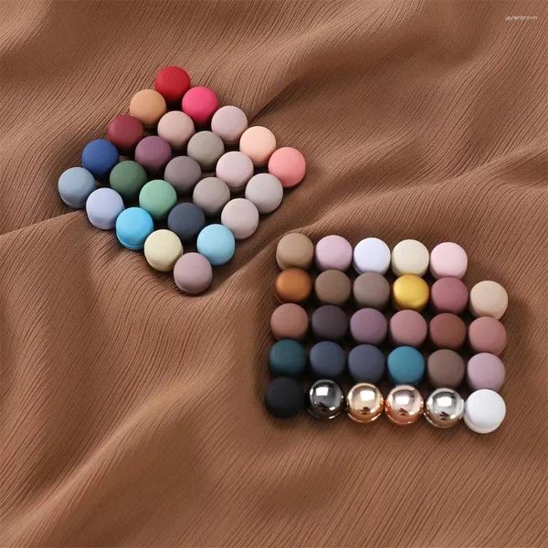 Bufandas que venden moda redonda magnet hijab buffes broches pines para mujer musulmana accesorios decorados damas liso 2pires/bolso