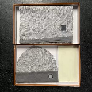 Sjaals Sets Hoge Kwaliteit Hoeden Sjaal Set voor Unisex Winter Designers Sjaal Hat Wol Beanie Wrap 2022N89