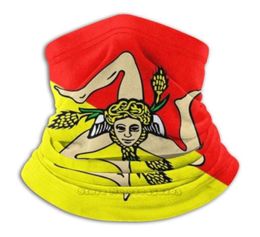 Écharbes Sicilia drapeau microfibre couche plus chaud bandana écharpe masque masque de la Sicile du comté de l'État de l'État de l'État Identité nationale 6815048
