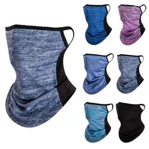 Sjaals zijden vissen fietsen bandana mesh face cover half masker hang-ear nek koele buis sjaal sporte hardlopen wandeljacht