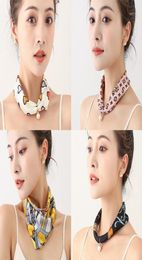 Bufandas Bufanda de seda Collar de perlas Colgante de estilo fino para mujer039s Decoración9107281