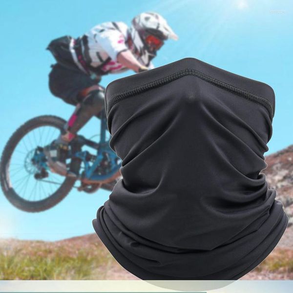 Foulards Soie Crème Solaire Balaclava Chapeaux Sans Couture Bandana Cache-Cou Unisexe Tube Moto Anti-Poussière Visage Couverture Protection Solaire HoodScarves Sc