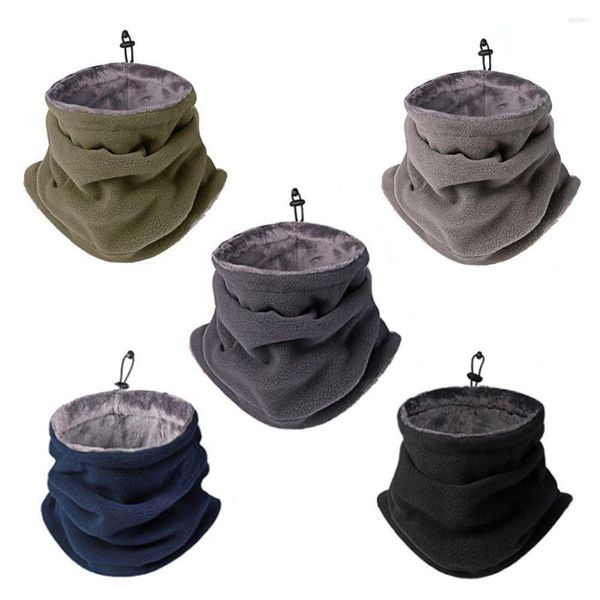 Bufandas Soft Polar Fleece Neck Warmer Pesca Patinaje Correr Deporte Bufanda Mascarilla Camping Senderismo Sombrero Cálido Ciclismo Headwear para Unisex