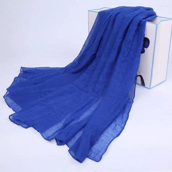 Foulards doux Protection solaire écharpe de plage Wrap Hijab châles Pashmina