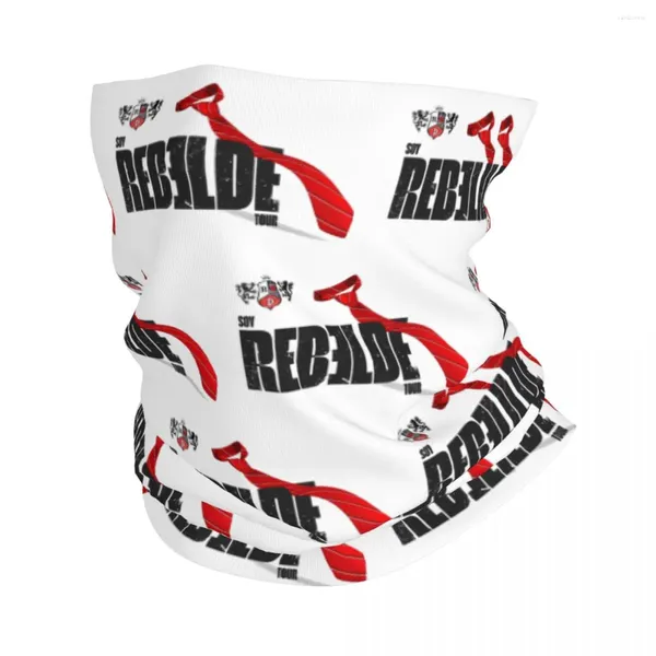 Bufandas de soya Rebelde Tour Logotipo RBD Bandana Neck Gaiter Wrap impresa Bufanda CALIENTE AL ARRILLA AUTERANA UNISEX ADULTABLE