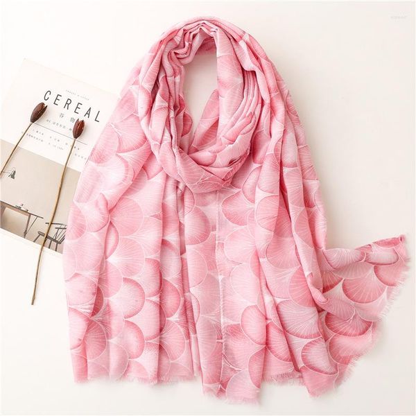 Foulards espagne mode rose pétale fleur frange Viscose châle écharpe haute qualité Wrap Pashmina étoles Bufandas Hijab musulman