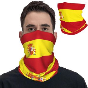 Échantillonnements Espagne National Flag Bandana Neck Gaiter Printed Balaclavas Masque Écharpe Chaussure chaude pêche aux hommes Femmes Adulte respirant