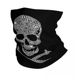 Sjaals Sparkle Skull And Bones Glitter Bandana Nekhoes Bedrukte bivakmutsen Wikkelsjaal Multifunctioneel Fietsen Hardlopen Unisex Volwassen Wasbaar