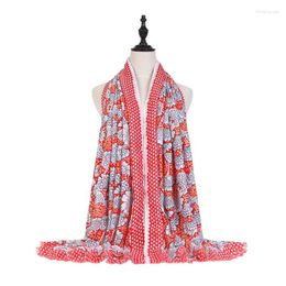 Schals Frühlings-Satin-Ginkgo-Blatt-bedruckter Schal-Schal, dünner Typ, vielseitig für Damen, Halstuch aus Baumwollmischung