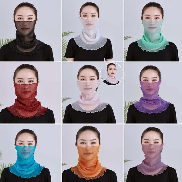 Foulards Printemps Été Solide Dames Snood Confortable Doux Écharpe Polyvalente Mode Tout-Allumette Femmes Mince Petite Soie Cou Protecteur E06