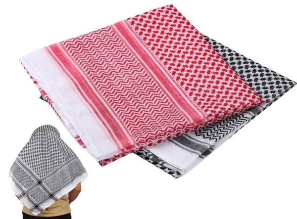 Bufandas Cuello cuadrado Envoltura Multifunción Headwrap Turbante árabe Hijab Musulmán Shemagh Bufanda Palestina Bandana Árabe Kafiya Keffiyeh2468419