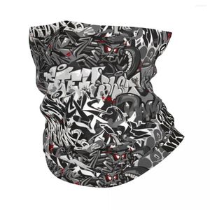 Foulards Street Art Illustration Motocross Bandana Couvre-cou Imprimé Graffiti Motif Wrap Écharpe Cyclisme Masque Facial Randonnée