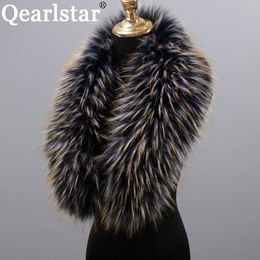 Écharpes Style Col En Fausse Fourrure 100% Écharpe De Fourrure De Haute Qualité Super Luxe Mode Femmes Hommes Col Vestes Capuche Châle Wraps ZH04 230809