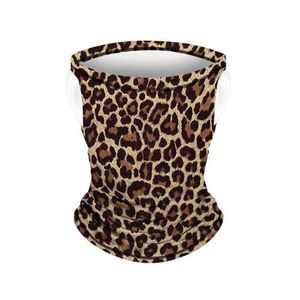 Foulards Été en plein air magique écharpe tubulaire cagoule visage bandeau guépard tête d'impression bandana pour femmes hommes mission cou guêtre ma226d