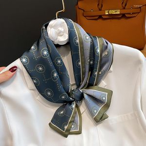 Foulards d'été imprimés en soie, long ruban pour femmes et filles, bandana, cravate, sac, écharpe, ceinture, accessoires pour cheveux, 2023
