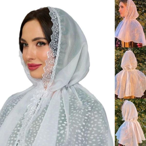 Foulards d'été Cape courte châles envelopper capot pour bal victorien cape à capuche princesse châle élégant